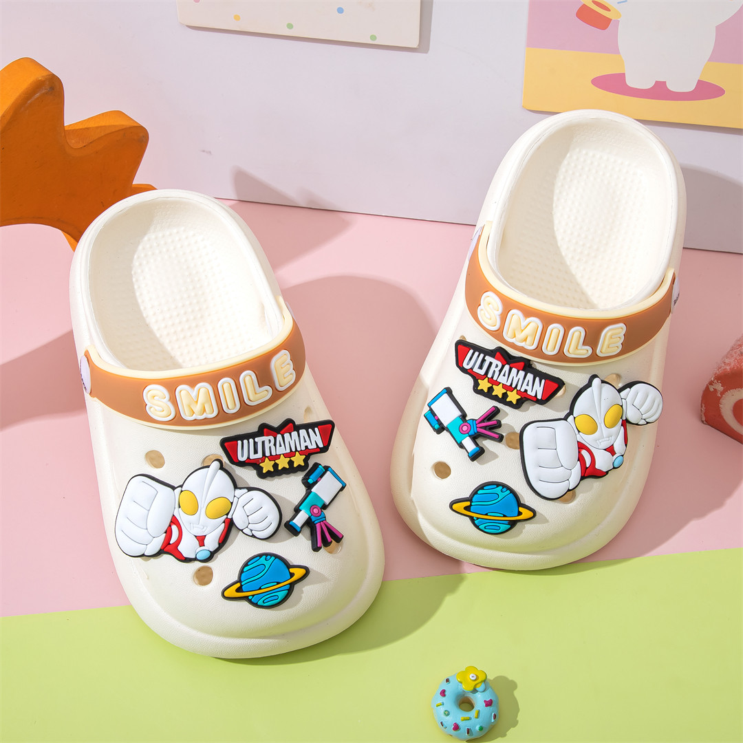 奥特曼儿童洞洞鞋男女宝宝可爱男童夏季软底外穿防滑透气包头拖鞋,童鞋/婴儿鞋/亲子鞋,儿童洞洞鞋,淘宝优惠券,粉丝福利购,淘宝优惠卷