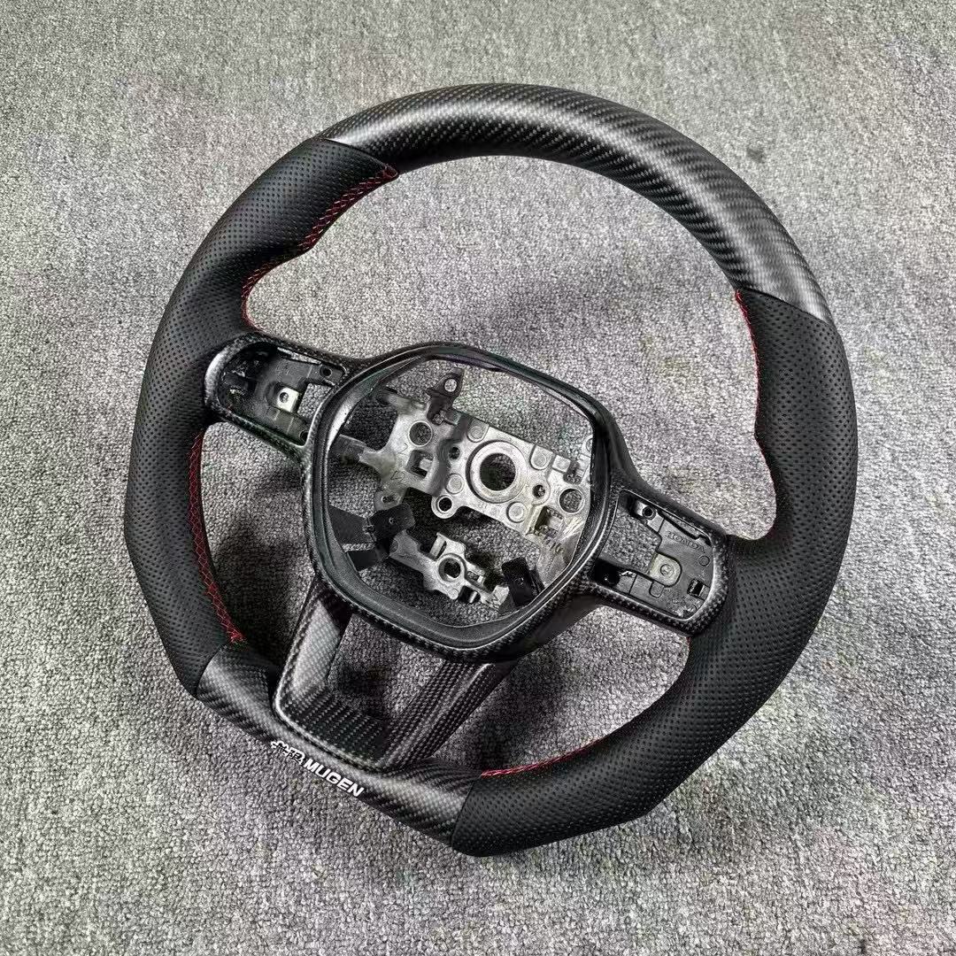九十十一代思域皓影雅阁FK78SIFK2FL5四代飞度MUGEN碳纤维方向盘