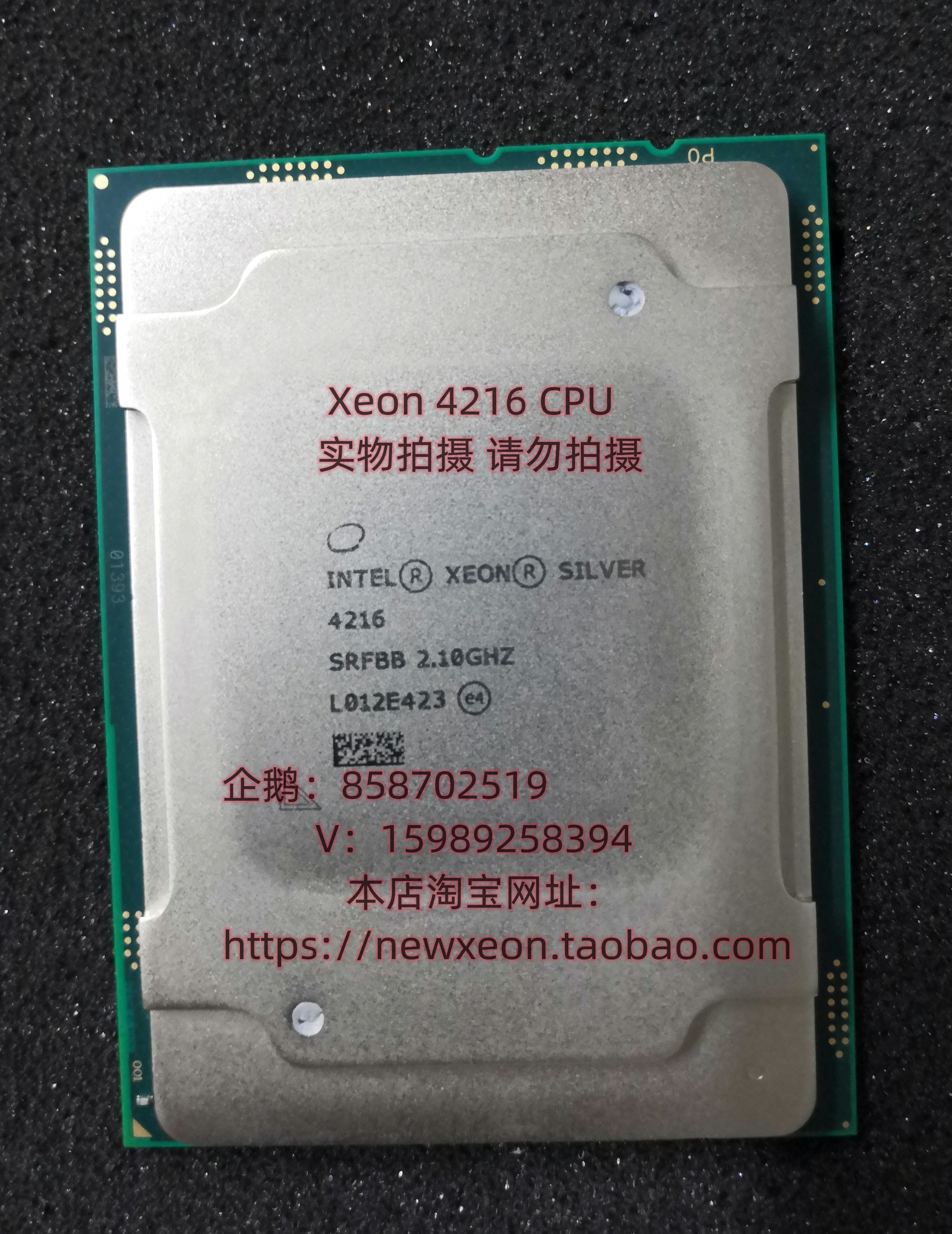 全新正式版4216 银牌CPU/16核心-2.1G-100W