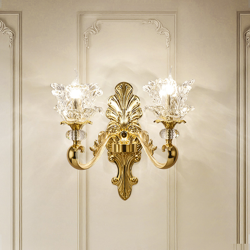 卡信之光现代欧式简约奢华大气别墅客厅壁灯法式轻奢卧室床头灯具