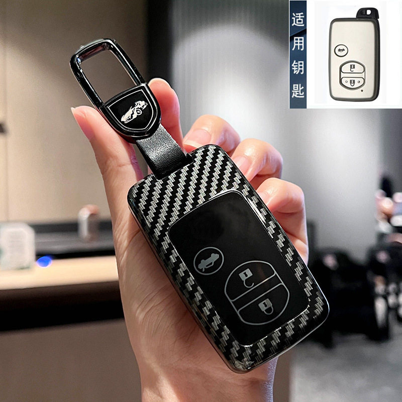 适用老款凯美瑞钥匙套RAV4汉兰达普拉多86锐志霸道汽车包扣壳