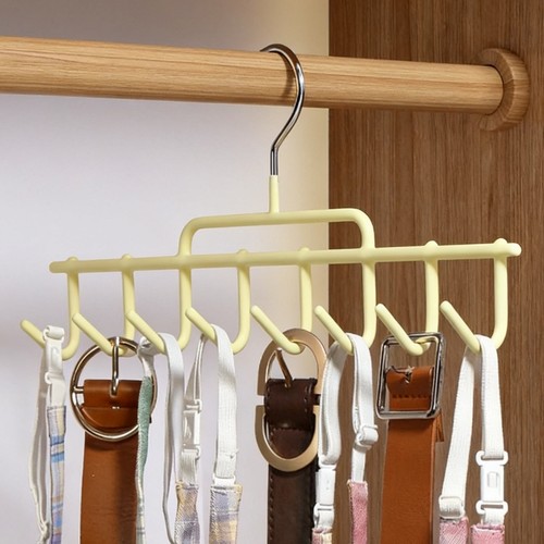 家用多钩挂衣架多功能腰带皮带衣柜收纳丝巾领结吊带挂钩多个一体