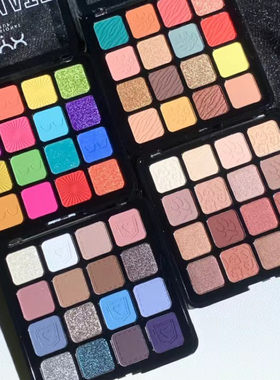 保税仓发~NYX16色眼影盘大地盘哑光珠光牛仔盘彩虹盘乌托邦皇后盘