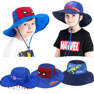 韩国winghouse正品儿童帽子男童遮阳帽牛仔帽春夏款美国队长帽子