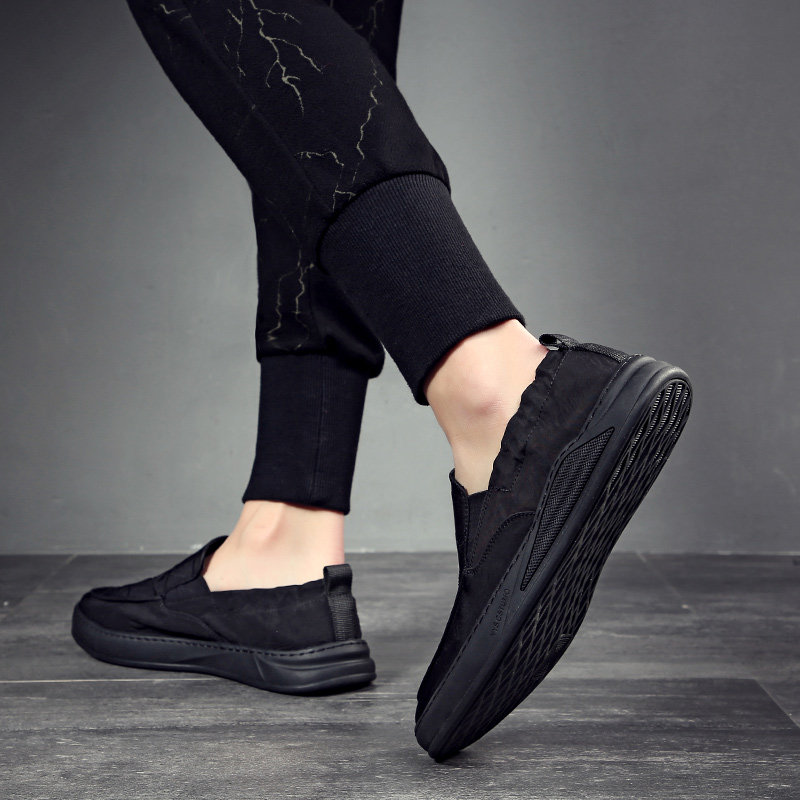 男鞋2025年新款潮一脚蹬豆豆鞋子男休闲鞋男帆布鞋男套脚懒人鞋,流行男鞋,布鞋,淘宝优惠券,粉丝福利购,淘宝优惠卷