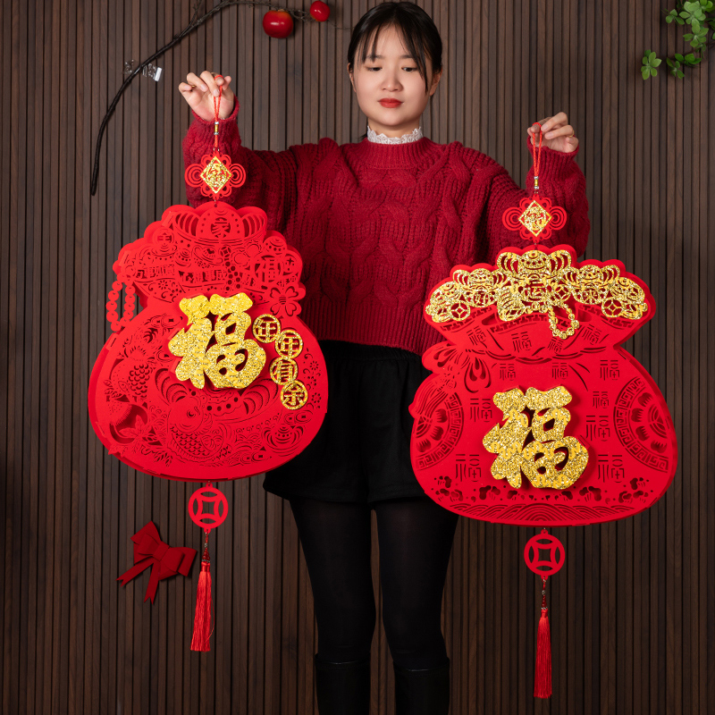 挂件加厚植绒多层立体一件定制