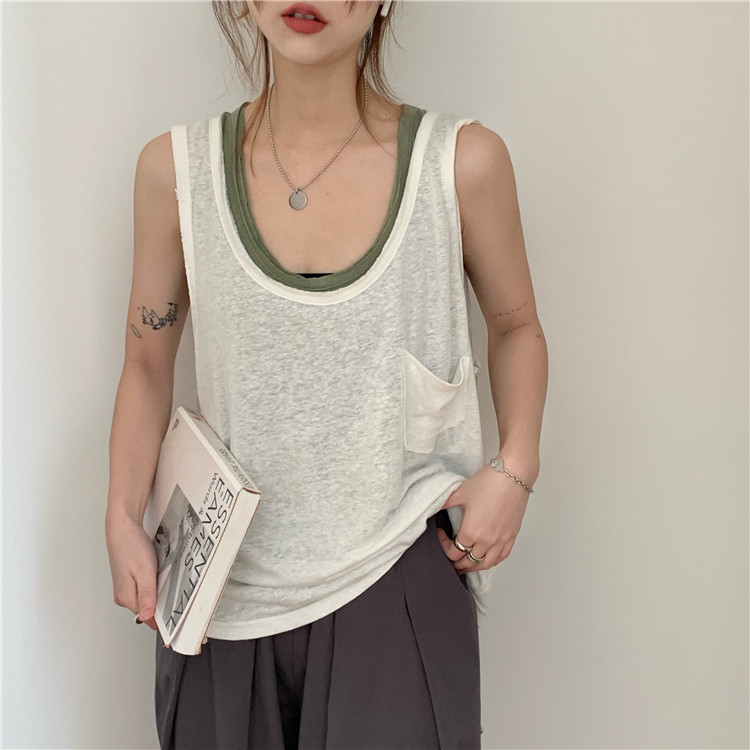 Real photo real price loose Pocket Vest