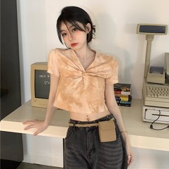 實拍實價~百搭顯瘦扎染短袖T恤