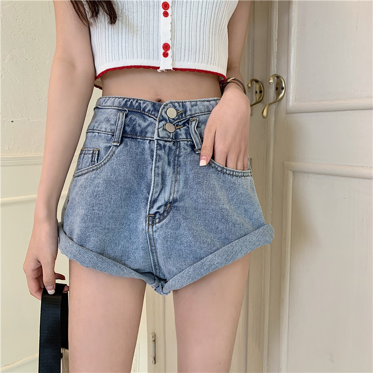Real shot real price ~ loose and versatile denim shorts with virtual edge