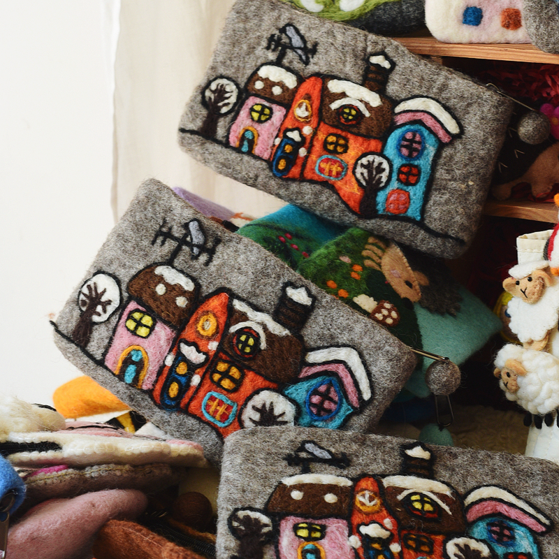 尼泊尔硬币羊毛毡手工可爱