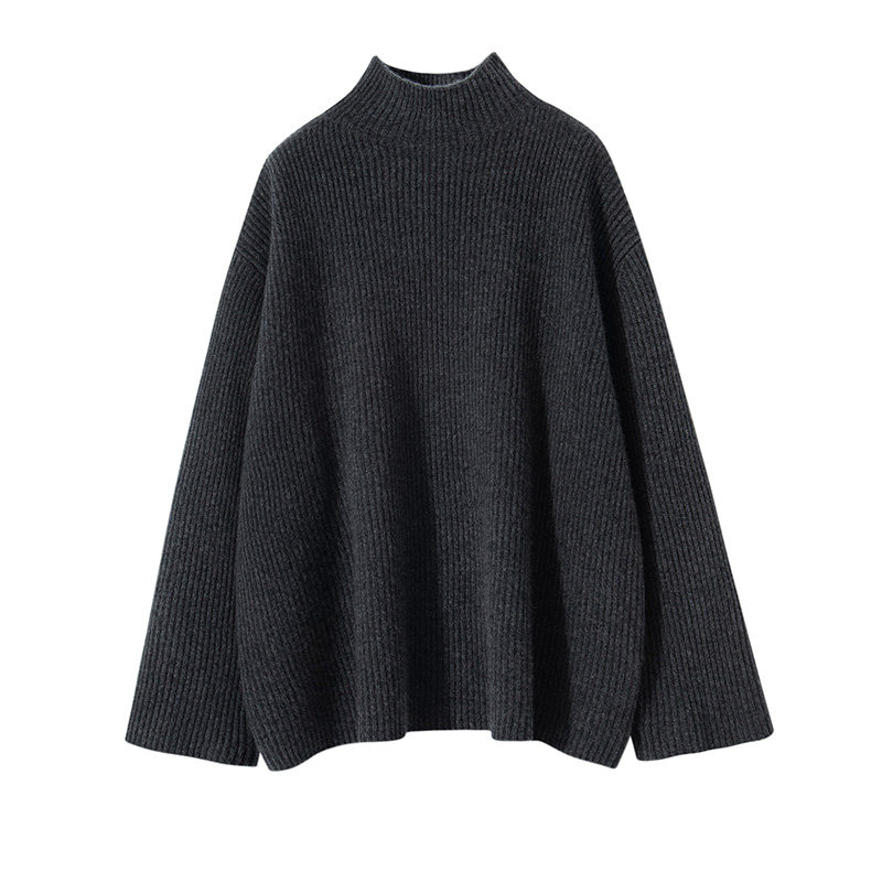 加厚半高领山羊绒衫女宽松慵懒风长袖针织毛衣打底衫套头百搭,女装/女士精品,羊绒衫,淘宝优惠券,粉丝福利购,淘宝优惠卷