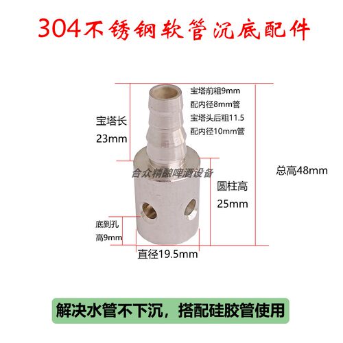 水管沉头不锈钢软管重头下沉接头
