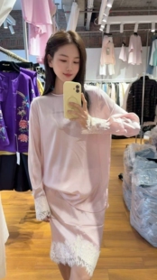 微默契正品K牌KIYUGINA丝滑面料春夏薄款蕾丝系列衬衣短裤短裙