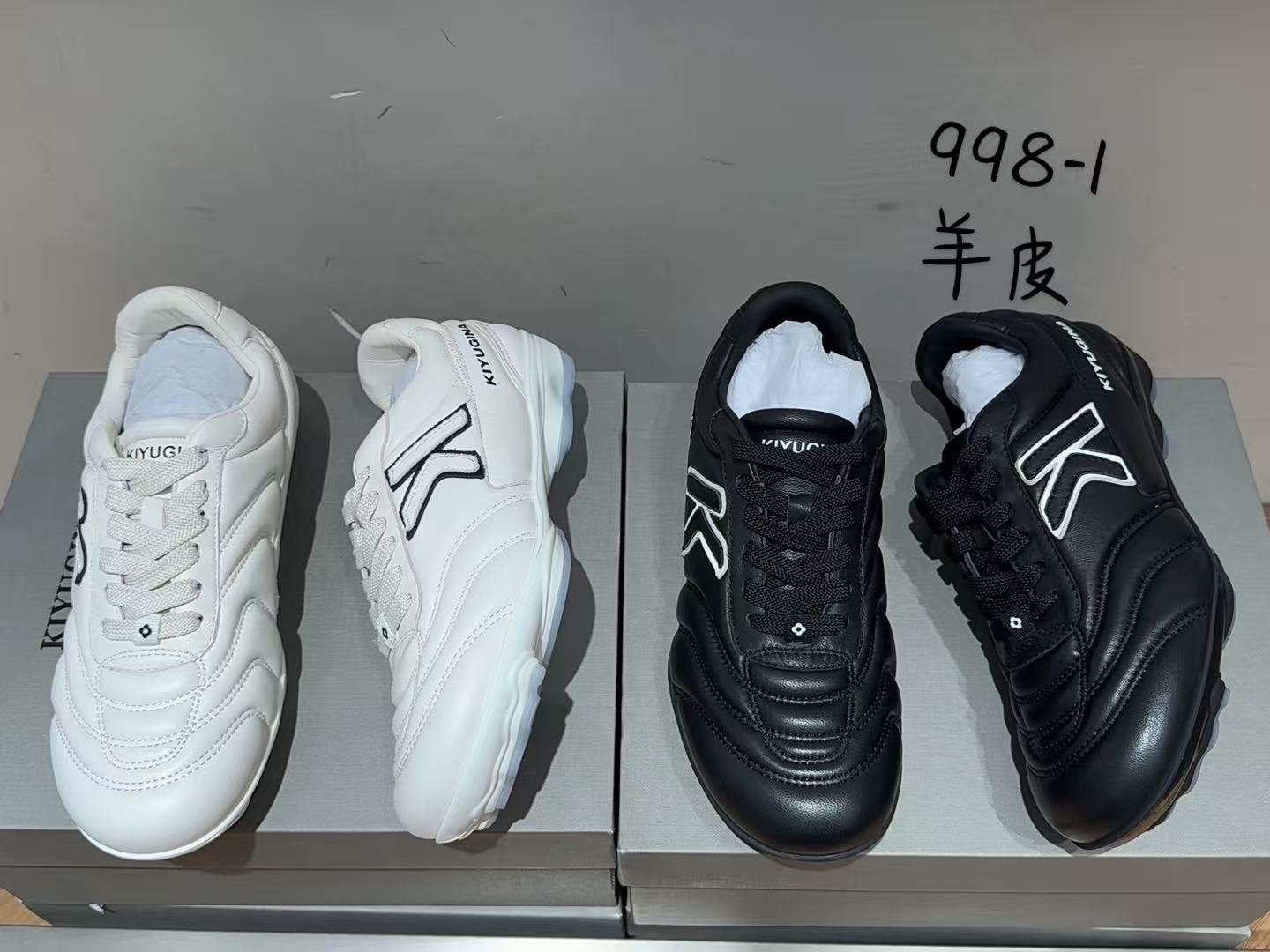 微默契正品K牌KIYUGINA舒适真皮K字母休闲鞋单鞋