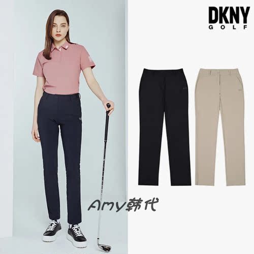 DKNY GOLF韩国直邮 高尔夫女士春秋简约速干裤直筒休闲裤