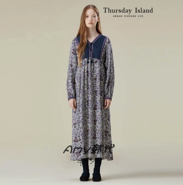 Amy韩国代购[Thursday Island] 长款连衣裙 T236MOP164W