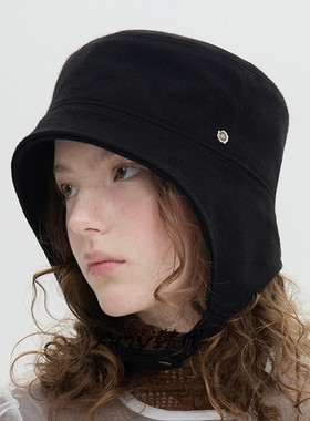 Amy韩国代购 25 Brown hat Short Brim Ear Flap Cap护耳包头帽子