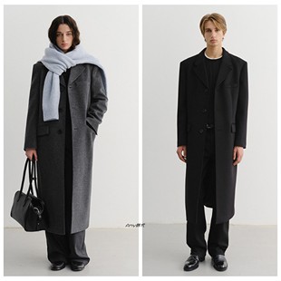 BUTTON男女款 Amy韩国直邮25秋冬DUNST WAY 羊毛羊绒大衣外套