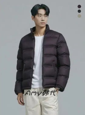 特价Amy韩国代购 K2 男士签名款立领羽绒短款夹克外套3色KMU24571