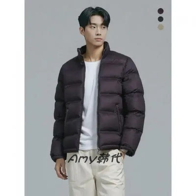 特价Amy韩国代购 K2 男士签名款立领羽绒短款夹克外套3色KMU24571
