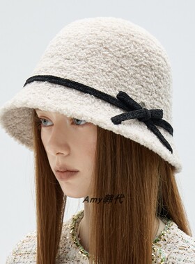 Amy韩国官网代购26秋冬Brown hat Colette Hat好看的渔夫帽子