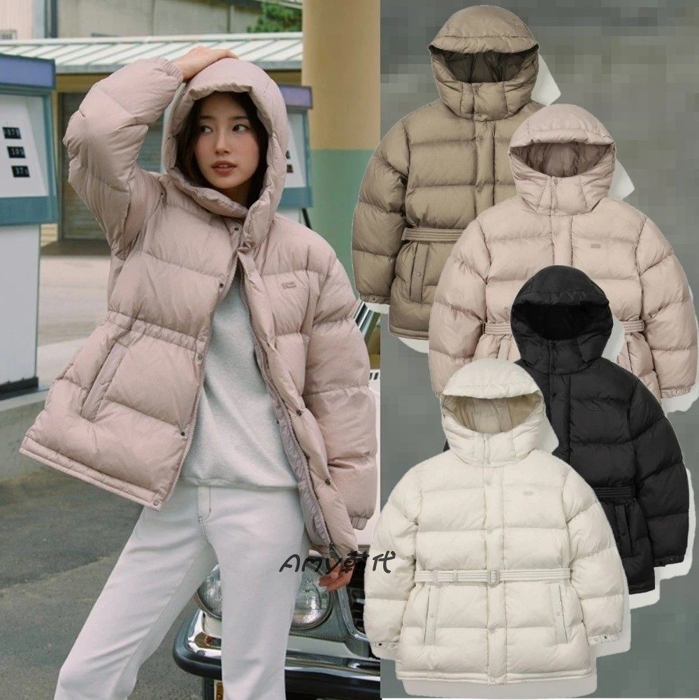 特价 Amy韩国代购 K2裴秀智同款羽绒服超轻连帽收腰显瘦保暖外套
