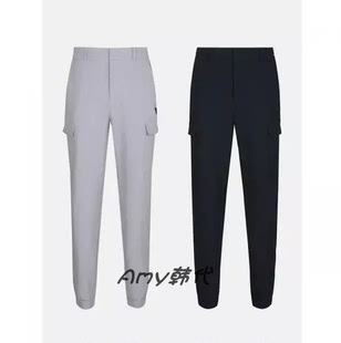 限时折!韩国直邮DENNIS高尔夫25新男士梭织口袋束脚裤NAQFMPT302