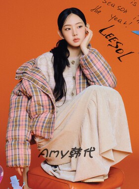 Amy韩国代购[Thursday Island] 格纹保暖羽绒服T258MDJ932W/1