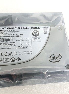 全新 64TMJ DELL 064TMJ S3520 480GB企业级 SSDSC2BB480G7R R730