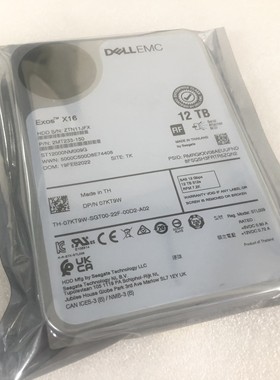 07KT9W 12TB SAS 现货DELL 12T服务器硬盘 ST12000NM009G正品2022