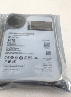 02JH671 ST16000NM002G 16TB SAS 服务器硬盘 成色新 保一年
