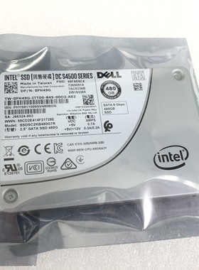 0FH49G DELL FH49G DC S4500 SSDSC2KB480G7R 480G SSD企业级固态