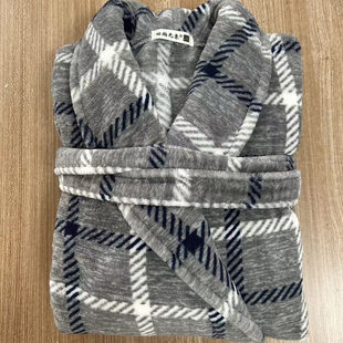 亏本清 保暖加长加厚珊瑚绒浴袍睡袍加绒家居睡衣 出口商超男冬季