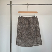 设计感小众复古豹纹半身裙女夏季 会buy实拍 新松紧腰显瘦短裙