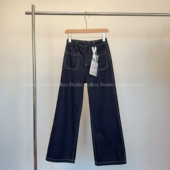 会buy实拍 女牛仔裤 版 型正 高品质宽松直筒阔腿裤 2026春季 新款