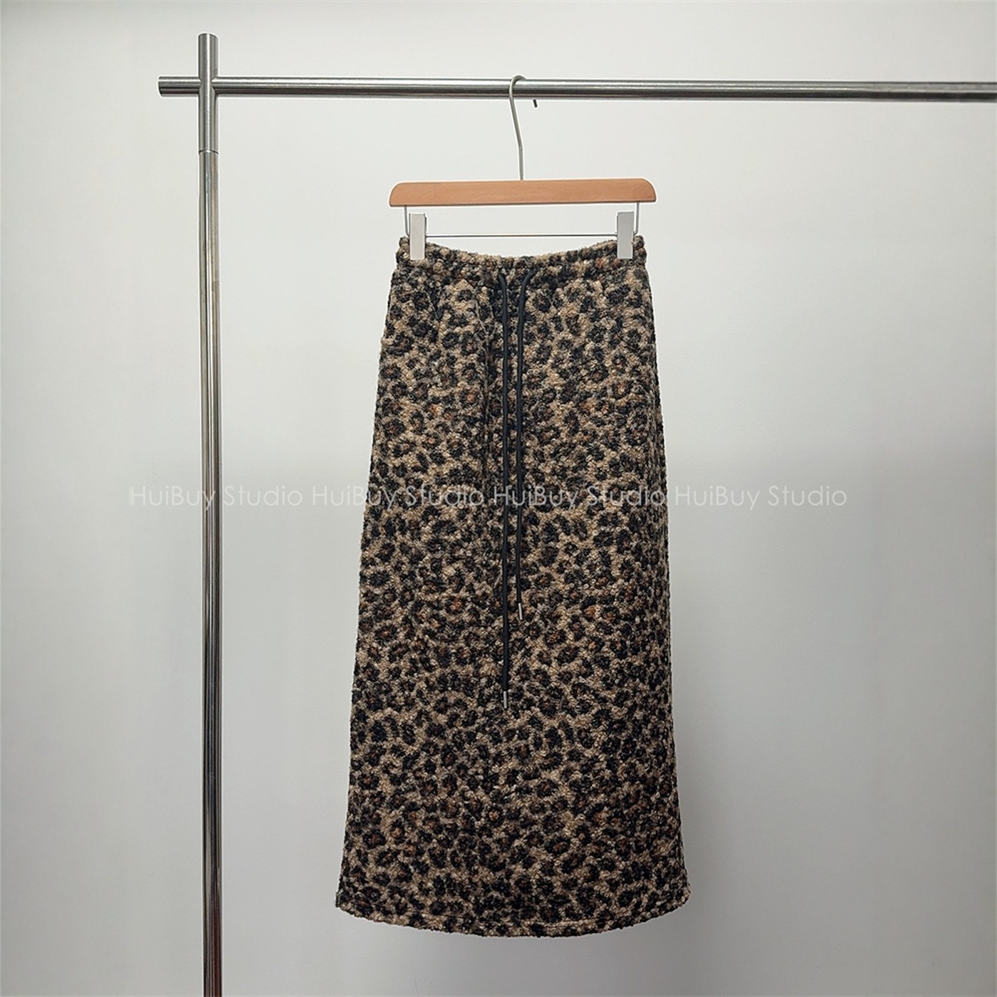 【会buy实拍】设计感小众圈圈毛复古豹纹半身裙女秋冬新松紧腰显,女装/女士精品,半身裙,淘宝优惠券,粉丝福利购,淘宝优惠卷