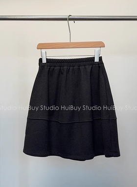 【会buy实拍】醋酸羊毛加绒~花苞裙高腰弹力显瘦立体裁剪女裙7071