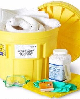 20加仑 75.7升防泄漏应急处理桶油类化学品通用型吸附套装吸附棉