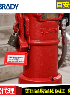 BRADY贝迪塑料标签41922耐腐蚀不导电Y60094自写入式警示标签挂牌