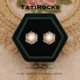 轻奢高级感耳环 Tatirocks太阳花珍珠耳钉独特爆款 丹麦 设计师