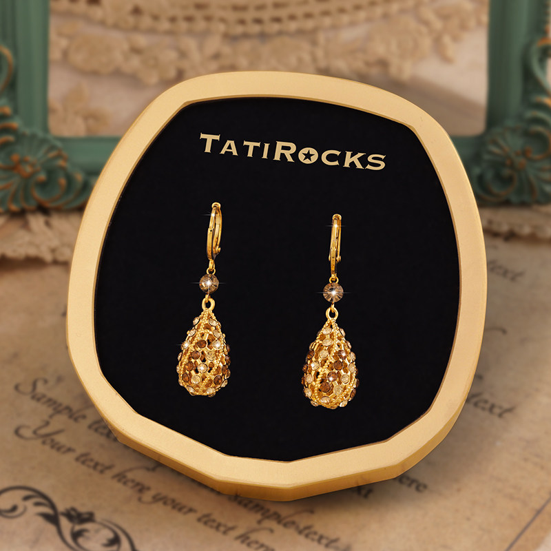 丹麦【设计师】Tatirocks镂空玲珑球耳钉高级感轻奢耳坠摆件耳环