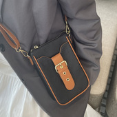 新款 单肩斜挎真皮小包百搭气质休闲头层牛皮搭扣拉链实用小包女士