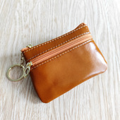 真皮小包包卡包多功能零钱包牛皮硬币收纳包油蜡皮迷你mini钱包