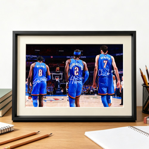 雷霆亚历山大威廉姆斯霍姆格伦相框挂画摆台NBA球星海报装饰画