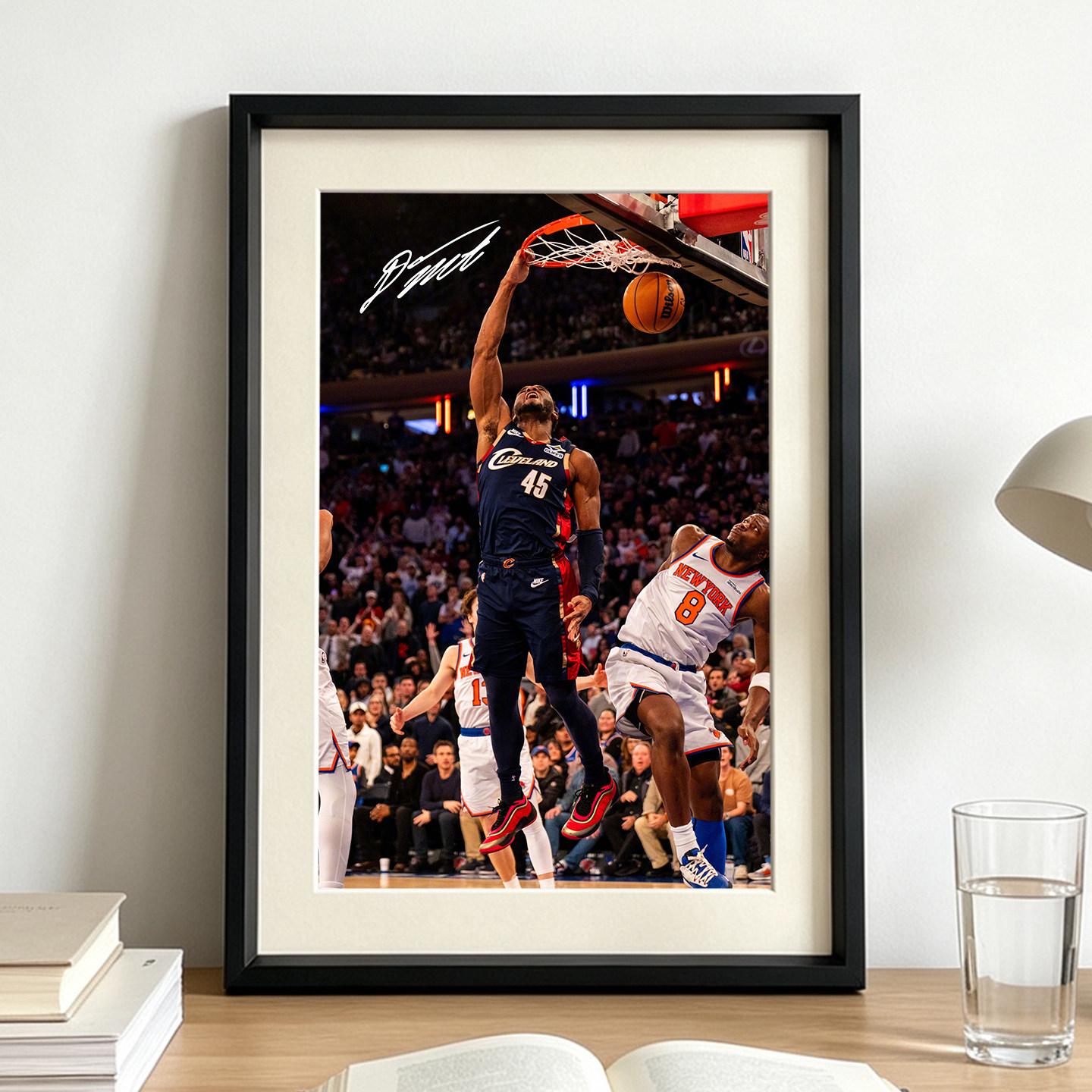 骑士米切尔相框摆台挂画NBA球星海报照片墙装饰画摆件篮球迷周边