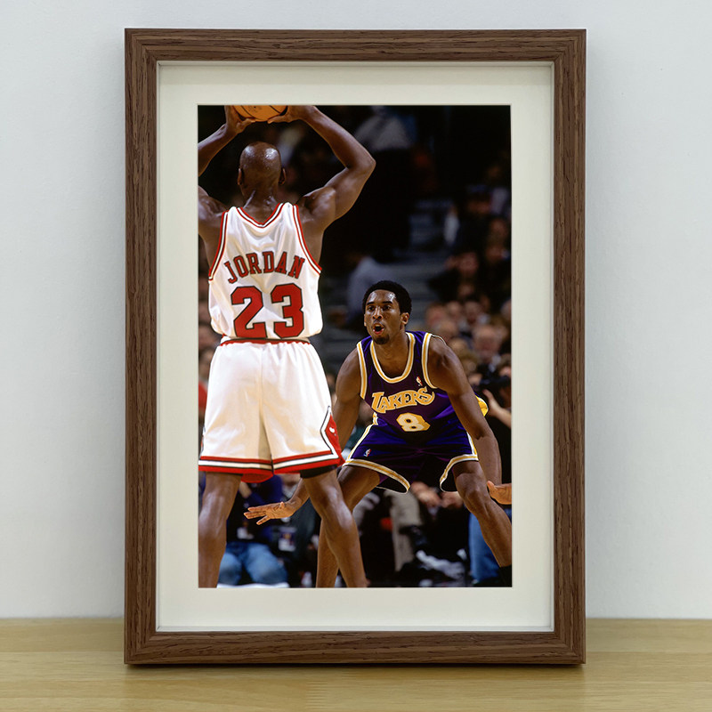 NBA经典KOBE科比MJ纪念相框摆台装饰画球星照片海报挂画生日礼物
