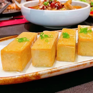 黄煎豆腐箱酿肉塞猪肉山东特色美食鲁菜餐饮食材预制菜速冻食品蒸