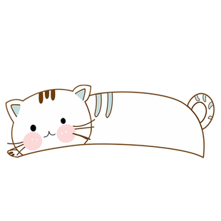 汽车前保险杠轮毂上方卡通可爱弧形长条划痕遮挡遮盖贴纸防水车贴