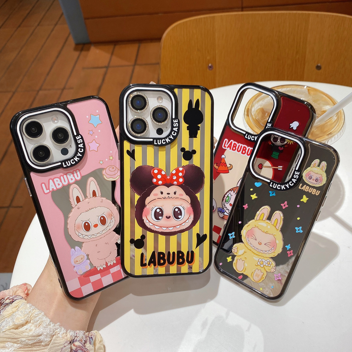 新款镜子壳  拉布布系列适用苹果16promax防摔卡通动物iPhone15pro全包防摔14promax保护壳,3C数码配件,手机保护套/壳,淘宝优惠券,粉丝福利购,淘宝优惠卷