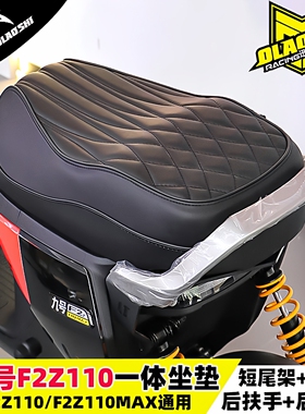 欧老师短尾架适用九号F2Z110max改装双人一体坐垫后载人扶手靠背